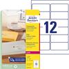 Avery Zweckform Transparente Adress-Etiketten, 99,1 X 42,3Mm