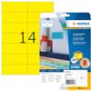 HERMA Etichette Gialle 105 x 42,3 mm, 280 Etichette A4, Stampante, Opaco