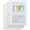 ACCO Brands REXEL Buste a perforazione universale, Formato A4, 30.6 x 23.4 x 1.9 cm, Colore trasparente, 100 pezzi, 22464490