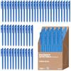 Maya Professional Tools ST1EV221C-2/2 Penna rilevabile in metallo e raggi X, inchiostro normale, con clip, 50 unità, corpo blu, inchiostro blu