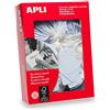 APLI 392 - Confezione da 500 cartellini da appendere, 36 x 53 mm, colore bianco