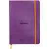 RHODIA 117750C - taccuino mOrobido Goalbook VIOLA - A5 14,8X21cm - Puntinato DOT - 240 pag. - Carta Clairefontaine AvOroio 90g/m² - 2 nastri, chiusura con elastico - Simil Cuoio