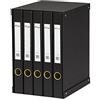 Pardo 924501 Raccoglitore Foglio, Confezione da 5 Pezzi, Nero