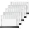 SIGEL HO365 Sottomano da scrivania di carta, con listello rinforzo nero, calendario 2 anni, Office, A2 (59,5 x 41 cm), 40 fg., 5 pezzi