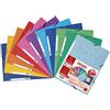 Exacompta - Cod. 55510AMZE - 1 Confezione da 11 Cartelle 3 lembi con elastici angolari - Cartoncino da 400 g/mq certificato FSC - Formato 24x32 cm per A4 - Colori random
