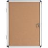 Bi-Office Enclore - Bacheca In Sughero, 4 x A4, Bacheca Con Anta Battente Per Interni in Alluminio, 500 x 674 mm