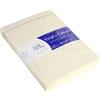 Clairefontaine Lalo 20816L - Pacco da 25 Buste rivestite gommate 16,2x22,9 cm, Vergata di Francia, Avorio