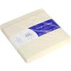 Clairefontaine Lalo 22016L - Pacco da 25 Buste rivestite gommate 14x14 cm, Vergata di Francia, Avorio