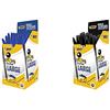 BIC Cristal Large Punta Larga 1,6 mm Confezione 50 Penne Colore Blu & Cristal Large Punta Larga 1,6 mm Confezione 50 Penne Colore Nero