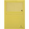 Exacompta 50109E - Lote de 100 Subcarpetas Forever 120 con ventana e impresas, Color Amarillo