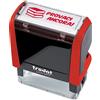 Trodat - Timbro Motivazionale per Insegnanti Printy 4912 Autoinchiostrante, Collezione Happy School, Impronta PROVACI ANCORA, Colore Timbro Rosso, Cartuccia Inclusa di Colore Rosso