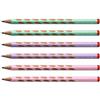 STABILO Matita Ergonomica triangolare - STABILO EASYgraph per Destrimani in colori Pastel - Confezione da 6 - Gradazione HB