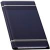 Durable 858107 - Visifix 96, raccoglitore per biglietti da visita, 96 biglietti, copertina in similpelle, tasche termosaldate, 118x250 mm, blu