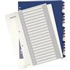 Leitz Rubrica con Tasti 1-20, Stampabile Al Pc, Formato A4, Polipropilene Robusto, Formato Extra Largo, Bianco/Multicolore, Gamma Style, 12390000