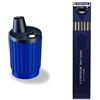 Staedtler temperamine Mars, con serbatoio, per mine da 2 mm, 502 & 200-HB Astuccio con 12 Mine Mars in Carbone, 2 mm