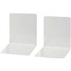 Wedo 1021137 Reggilibri in Metallo, Larghi, 14 x 12 x 14 cm, Grigio