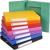 Exacompta Exatobox 18500H - Cartellina portadocumenti elasticizzata, con 3 alette, dorso 3 cm, in materiale lucido, confezione da 25 pezzi, colori assortiti, carta lucida