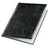 VELOFLEX - Album trasparente de Luxe Exquisit DIN A4 nero | Pellicola morbida PVC effetto pelle, retro in tessuto, 10 buste con 20 pagine a vista, disponibile anche come cartellina menu