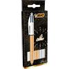 BIC 4 Colori Penne a Sfera a Scatto, Original Fun, Ottime per la Scuola,  Fornitura per Ufficio, Punta Media (1.0mm), Confezione da 3 Unità :  : Cancelleria e prodotti per ufficio