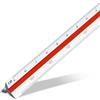 Aristo - Righello triangolare in plastica, 30 cm, bianco