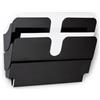 Durable 1709014060 Flexiplus 2 A4 Orizzontale, Espositore da Parete, per Documenti Formato A4 Orizzontale, 2 Comparti, 340x250x100 mm, Nero