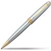Cross Bailey - Penna a sfera ricaricabile con tappo a scatto in plastica con finitura cromata e appuntamenti placcati oro, punta a sfera media, include confezione regalo premium e cartuccia nera, 1