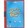 Durable 227003 - Duraquick, cartellina portadocumenti con clip piatta in plastica, capacità 1-20 fogli, f.to A4, rosso, confezione da 20 pezzi