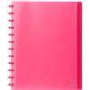 Exacompta 86355E - Cartella con 30 buste con anelli, formato A4, colore: rosso traslucido