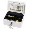 Wedo 145100H Gr. 1 Cassetta Portavalori con Clip, 15.2 x 11.5 x 8.0 cm, Bianco
