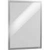 Durable 488323 Duraframe A3 Large Packaging, Cornice Espositiva Adesiva, per Superfici Lisce e Solide, Formato A3, Confezione da 6 Pezzi, Argento