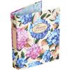 Pigna, Raccoglitore con anelli f.to A4 Nature Flowers A5, raccoglitori 4 anelli, Design Floreale, organizzazione Documenti, Formato 18,5x22 cm., 5 pezzi