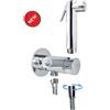 Riveshop Kit round mixer completo di doccia DUAL 2 getti finitura NICHEL SPAZZOLATO