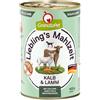 GranataPet Liebling's Mahlzeit Vitello & Agnello, 6 x 400g, con zucchine | Alimento completo, Senza cereali, Senza zuccheri aggiunti, Cozza dalle labbra verdi, Made in Germany