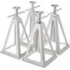 ProPlus Set di 4 Cavalletti di Stazionamento per Roulotte e Camper, Supporti Stabilizzatori Estensibili da 280 a 430 mm, Portata Totale 3600 kg, in Alluminio Antiruggine per Sosta Sicura