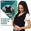 Koala Babycare Fascia Porta Bebe Neonato Facile da Indossare, Regolabile e Unisex - Marsupio Neonati Multiuso Adatto Fino a 9kg - Fascia Porta Bambino Nera