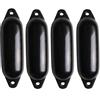 MAJONI PLASTICS B.V. Parabordi Majoni M3 21x62 Nero Kit 4/6 Pezzi