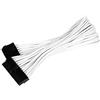SilverStone SST-PP07-MBW - cavo di estensione sleevato Motherboard 24pin a 24pin, 30cm, bianco