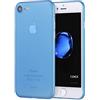 doupi UltraSlim Custodia per iPhone SE (2022) / iPhone 8/7 (4,7 Pollici), Satinato fine Piuma Facile Mat Semi Trasparente Cover, Blue
