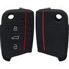 kwmobile Custodia Coprichiave Compatibile con VW Golf 7 MK7 con 3 tasti Cover - Copri Telecomando Chiave Auto - Copri Chiavi Macchina nero