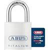 ABUS 269455-80TI/60KA8011 Candado Titalium arco Nano protect y llave de 6 pitones 60 mm llaves iguales