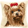 VERVACO Kit Cuscino Punto Croce Cane Set Ricamo Principianti Cuscini Gobelin Decorativi ca. 40 x 40 cm Accessori per Lavoretti Creativi DIY Casa Decor Hobby Adulti Cross Stitch