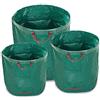 WUNDERGARDEN Set di Sacchi da Giardinaggio - 1 pz. 200 Litri, 1 pz. 300 Litri, 1 pz. 500 Litri - Rifiuti del Giardino, Foglie, Compost - Sacchi Rotondi, Autoportanti e Ripiegabili