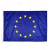 Domina Pubblicità Bandiera Europa 100x70 cm in tessuto nautico antivento da 115g/m², bandiera europea 100x70 lavabile, bandiera d'Europa 70x100cm con cordino, doppia cucitura perimetrale e fettuccia di rinforzo