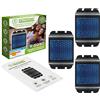 ISOTRONIC Repellente Solare Animali Selvatici LED Blu (3 Pezzi), Dissuasore per Procioni Cervi Volpi Cinghiali, Raggio d'azione 40m², Deterrente Efficace Esterno e Giardino Senza Veleni