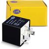 HELLA 4RA 007 507-081 Relè, Corrente di lavoro, 12V, 4a... poli, Schema elettrico X, Spina X, Contatto di chiusura, Colore nero, senza supporto