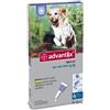 BAYER Advantix Blu Spot-on Per Cani Oltre 25kg - 4 Pipette Antipulci Zecche