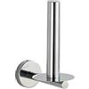 WENKO Soporte para rollos Papel higiénico de reserva Bosio Shine, Argento (Silber)