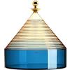 Kartell Trullo Contenitore, Termoplastica tecnopolimerica, Giallo/Blu, H27 x Ø 25 cm