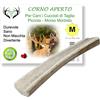 ARTISAN GIFT CO Os Corni di Cervo Aperto, Taglia M (1 Un) | Per Cuccioli e Cani con un Morso Delicato, peso minimo dell'unità 51gr