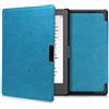 kwmobile Custodia eReader Compatibile con Kobo Aura Edition 1 Cover - eBook Reader Flip Case - Cover eReader Simil Pelle - petrolio